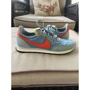 Nike Waffle Trainer II Shoes Sneakers One Blue/Team Orange DH1349-403 Men’s 8